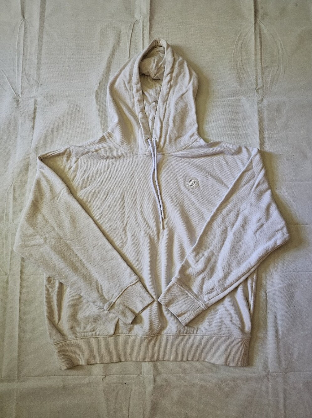 Peloton Cream Hooded Pullover